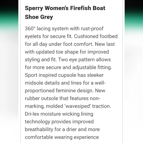 Sperry Firefish Boat Shoe Grey Size 9 - Picture 9 of 10